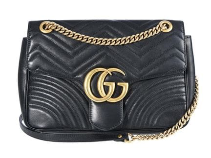 BORSA, GUCCI, modello Marmont, in pelle trapuntata