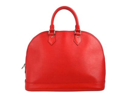 BORSA, LOUIS VUITTON, alma MM, pelle epi rossa, fi