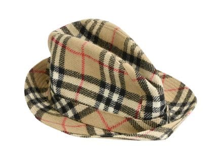 Chapeau, BURBERRY'S, vintage, 100% laine, à carrea