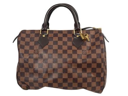 Borsa, LOUIS VUITTON, Speedy 30, tela Damier Ebene