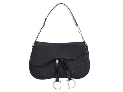 Tasche, CHRISTIAN DIOR, Satteltasche, schwarzes Ny