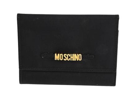 PORTEFEUILLE, MONSCHINO, vintage, nylon noir, fini