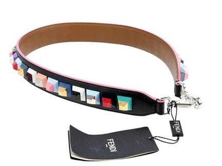 SCHULTERBAND, FENDI, tracolla Bicolor, schwarzes L