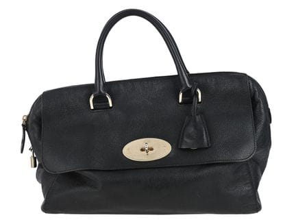 SAC, MULBERRY, cuir noir, accessoires en laiton, 3