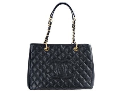 Tasche, CHANEL, große Shopping-Tasche, schwarzes h