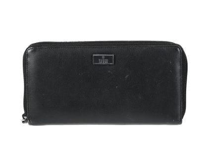 PORTEFEUILLE, GUCCI, cuir noir, 19x10x2 cm, pièces