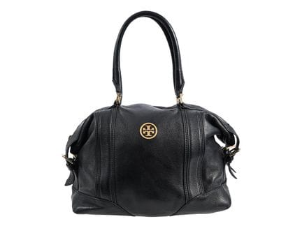 BORSA, TORY BURCH, pelle nera, finiture dorate, 30