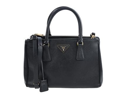 BORSA, PRADA., modello Galleria Bag, pelle Saffian