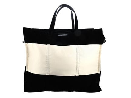 BAG, BALENCIAGA, weekend Bag, schwarzer Samt, weiß