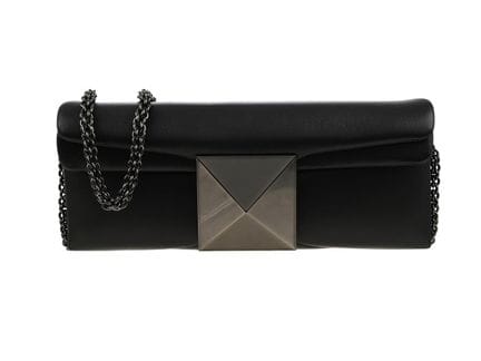 TASCHE, VALENTINO, eine „Stud Bag“, schwarzes Lede