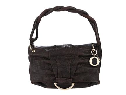 BORSA, CHRISTIAN DIOR, vintage, pelle marrone, fin