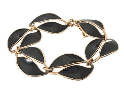 DAVID ANDERSEN, pulsera, plata de ley dorada, esma