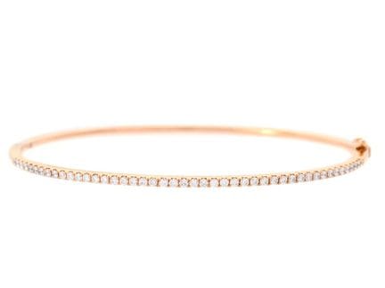 BRACCIALE, oro rosa 18 carati, 46 diamanti a tagli