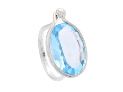 GEORG JENSEN, bague, Savannah, argent massif, topa