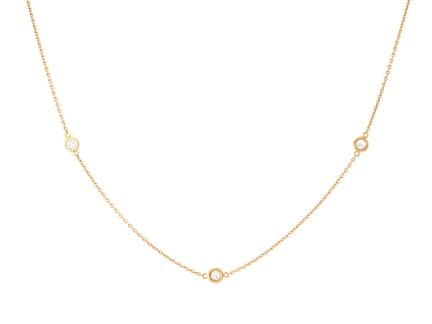 STRÖMDAHLS, collana, oro 18 carati, 3 diamanti a t
