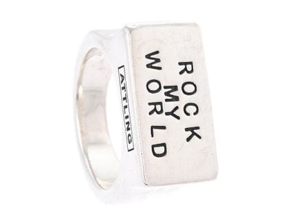 EFVA ATTLING, anello, Rock My World Ring, argento 