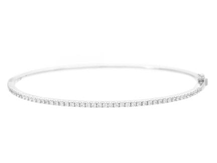 BRACCIALE, oro bianco 18 carati, 46 diamanti a tag