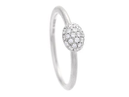 EFVA ATTLING, anello, Love Bead Ring, oro bianco 1