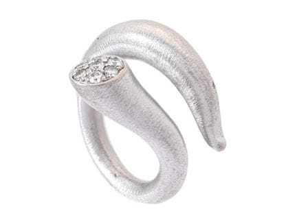 OLE LYNGGAARD, anello, The Optimist, oro bianco 18
