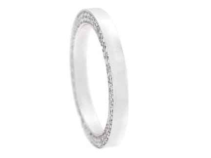 SCHALINS, bague, or blanc 18 carats, 37 diamants t