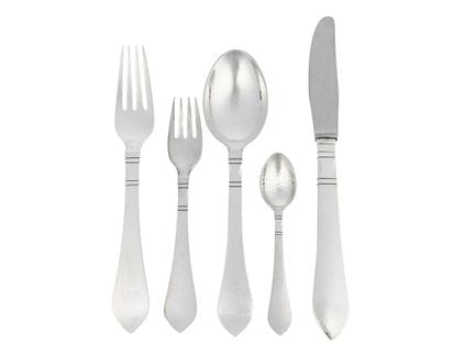 GEORG JENSEN, servizio da tavola, 33 pezzi, antico