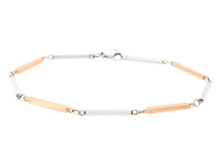 REY URBAN, bracciale, oro 18 carati/argento sterli