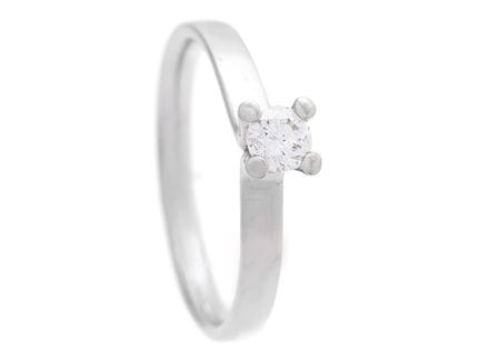 GEORG JENSEN, bague solitaire « Magic », platine, 