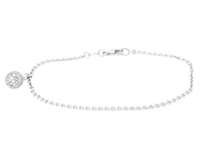 STRÖMDAHLS, bracciale, oro bianco 18 carati, ciond