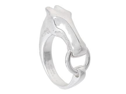 HERMÈS, anillo, Galop, plata de ley, n.º de refere