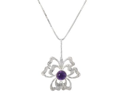 THERESIA HVORSLEV, colgante con cadena, plata de l