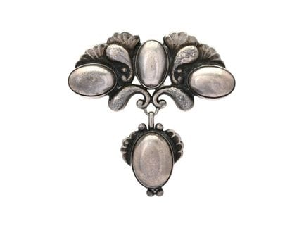 GEORG JENSEN, broche, no 152, argent sterling, Dan