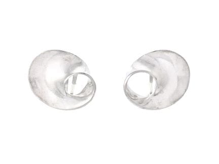 GEORG JENSEN, pendientes, Möbius, plata de ley, n.
