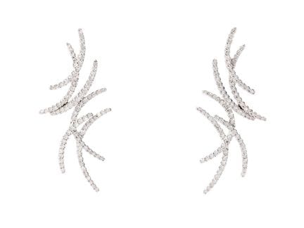 STRÖMDAHLS, earrings, 18K white gold, brilliant cu