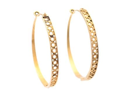 EARRINGS, 18K gold, antique, Empire style, Nils Ca