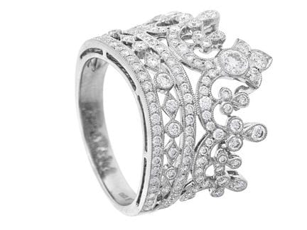STRÖMDAHLS, ring, 18K white gold, brilliant cut di