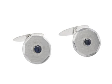 CUFFLINKS, 18K white gold, sapphires, Dahlgren & C