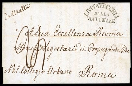 Malta, handschriftliche Aufschrift „da Malta“ sowi