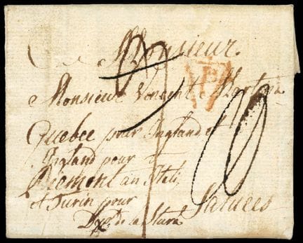 Canada, Letter from an Italian prisoner of the Nap
