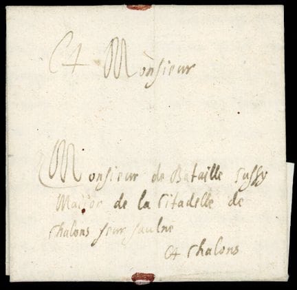 Malta, Brief mit Text, datiert in Malta und adress