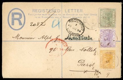 Sierra Leona, 1884-1893, 1/2d verde, 1d1/2 violeta
