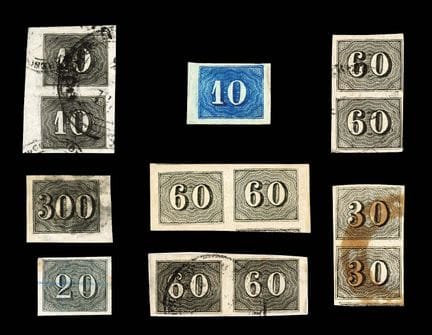 Brazil, Issues from 1850–1866 and 1854–1861.
Set o