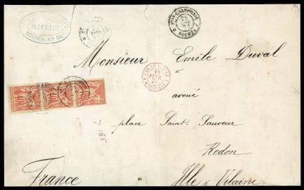 New Caledonia, General Colonies, 1877–1879, 40c in