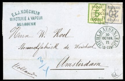 Francia, Guerra de 1870, Alsacia-Lorena, 1870, 5 c