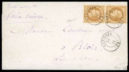 Francia, Guerra de 1870, 1863-1870, Par de sellos 