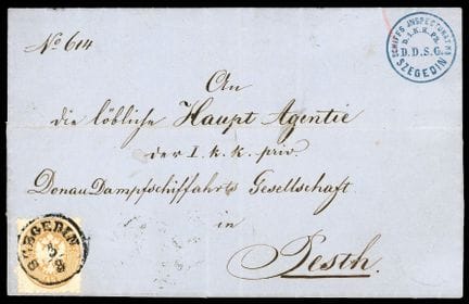 Österreichische Levante, Lombardo-Venetien, 1863, 