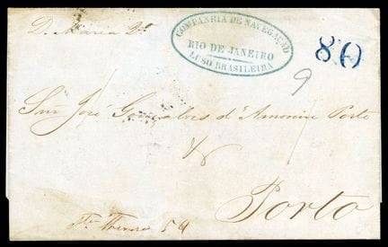 Brazil, private postmark “COMPANHIA DE NAVEGACAO/R