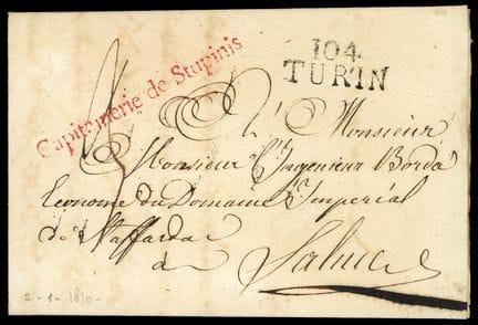 Italien, Brief aus Stupinis an Saluce vom 2. Janua