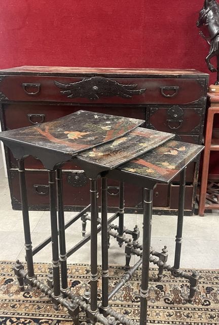 A set of Asian-style furniture consisting of: a se