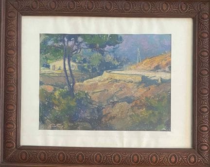 路易·福图尼（1870-1950）
《普罗旺斯之路》
纸本粉彩画，左下角有签名缩写
23 x 31 