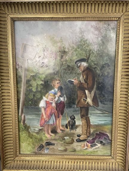 Late 19th-century school 
Children and a rural con